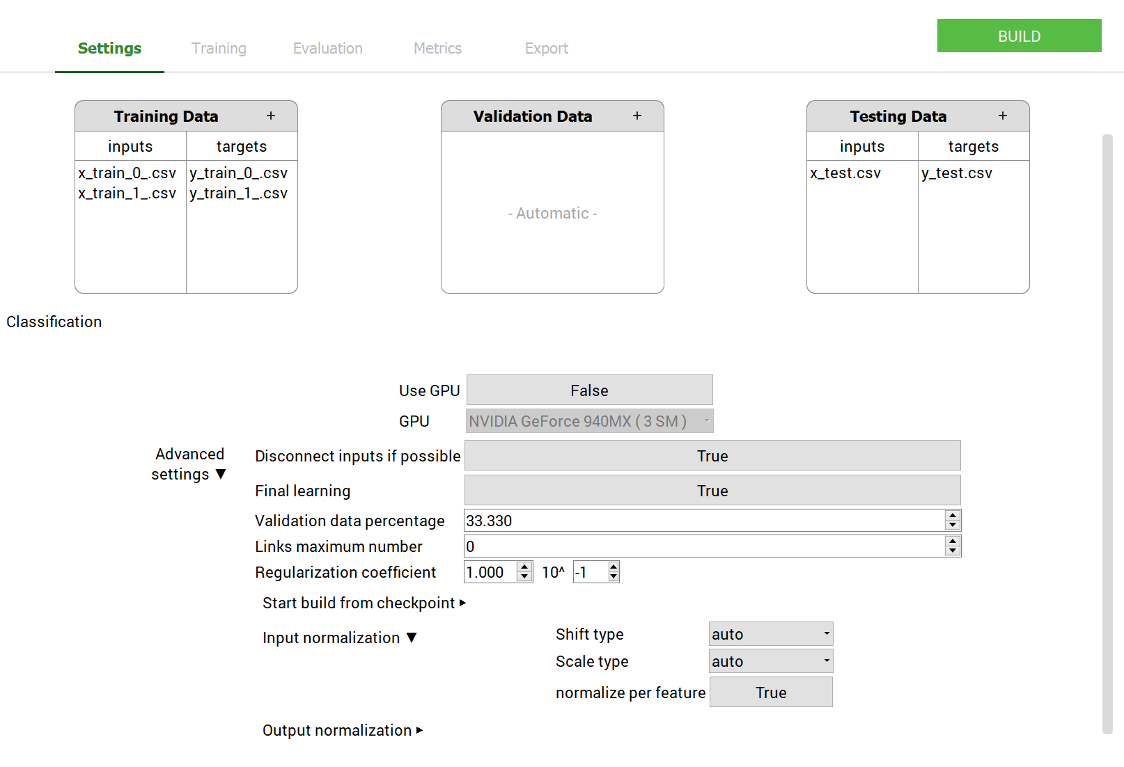 ClassificationGUIBuildQuickTutorial